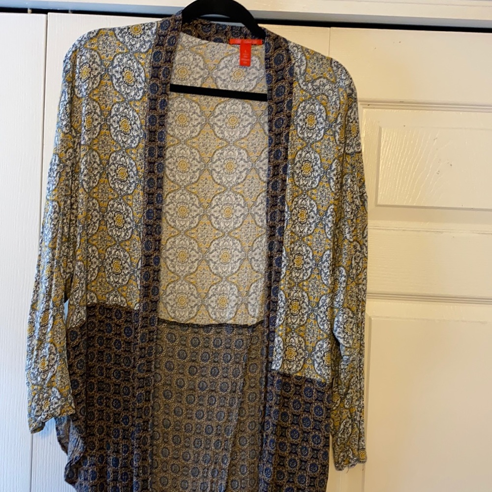 C&V PATTERNED CARDIGAN